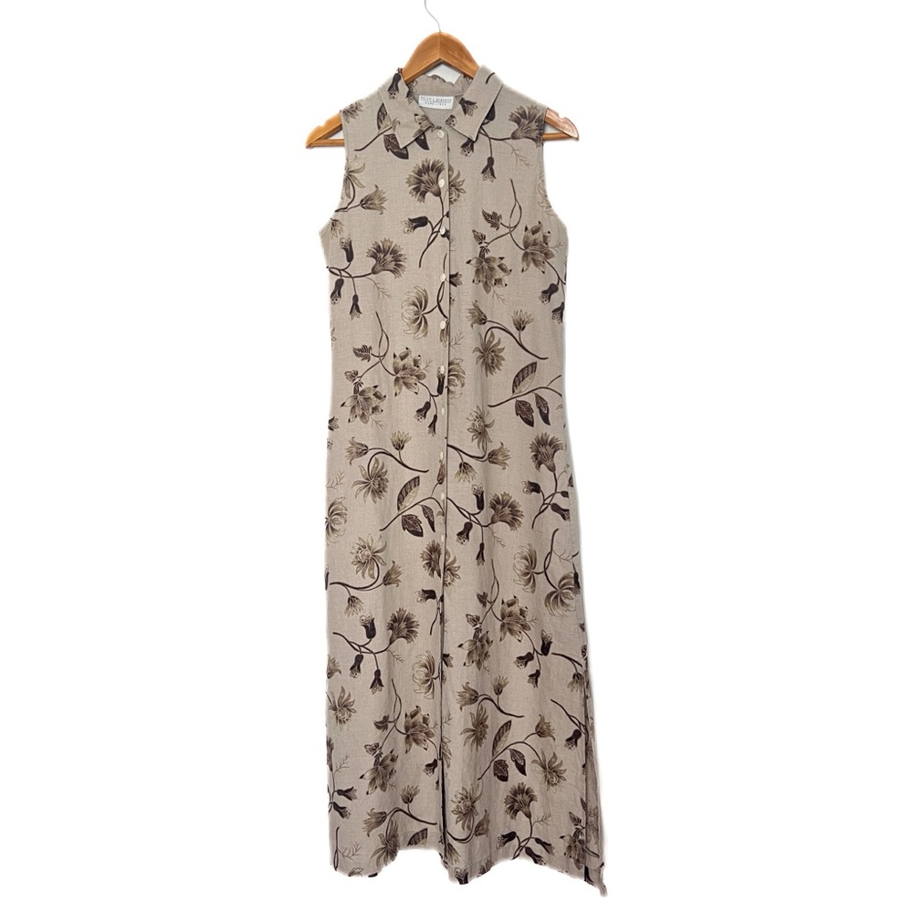 Linen Sleeveless Maxi Dress